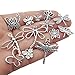 100g About (80-84pcs) Craft Supplies Mixed Butterfly Dragonfly Bee Insect Charms for Jewelry Making Crafting Findings Accessory for DIY Necklace Bracelet (M295)