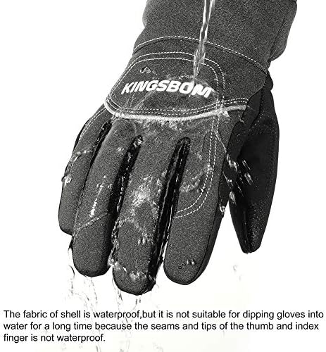 Kingsbom waterproof winter driving gloves in black, priced at $23.98 as of August 9, 2023.