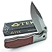 VORTEK Ultra Fast Opening Folding Pocket Knife: Beautiful Rosewood Handles - 8Cr13MoV Razor Sharp Stainless Steel Blade - Perfect Everyday Carrying Pocket Knife