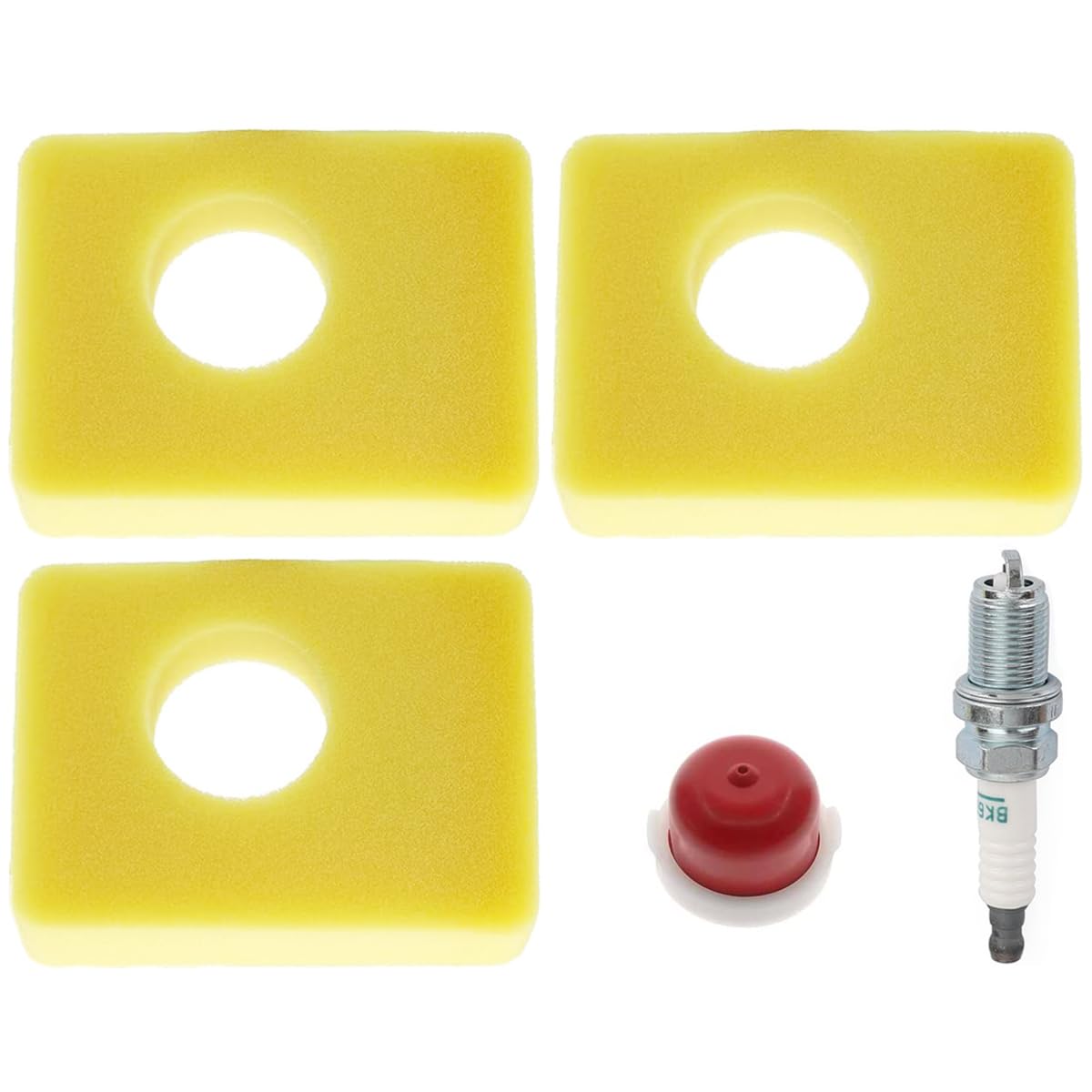 ZAMDOE 799579 Lawn Mower Air filter Replacement for Briggs & Stratton 09P602 09P702 550e-550ex Series 09P000 08p502 08P000 Engine 4248 5434 796579 Air Cleaner Foam Filter(3 Pcs)