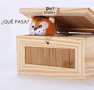 icase4u Inútil Caja Dont Touch Cartoon Tiger Useless Box ...