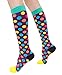 CompressionZ 20-30 mmHg Compression Socks Men & Women - Knee High Support Stockings (Urban Dots, X-Large)