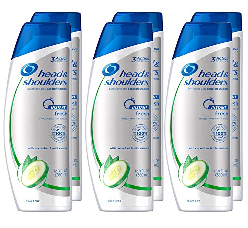 Head and Shoulders Instant Fresh Anti-Dandruff Shampoo 12.8 Fl Oz (Pack of 6) (Packaging may vary)