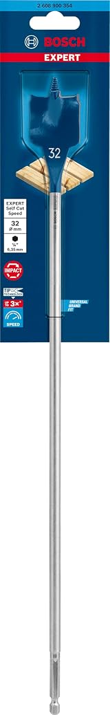Bosch EXPERT Self Cut Speed Spade Drill Bit 32 mm x 400 mm view 2