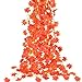 TINGOR 12 Pack Autumn Artificial Silk Maple Leaf Garland Autumn Leaves Garland Hanging Plant for Home Kitchen Thanksgiving Autumns Wedding Decor