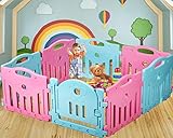 Baby Playpen Kids 8 Panel Safety Play Center Yard Home Indoor Outdoor Pen