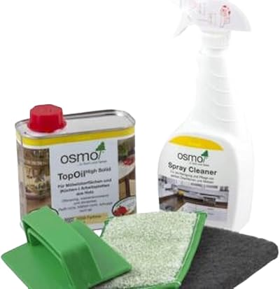 Osmo Top Oil Matt 3058 Surface Care Kit Wood Worktop Furniture 500ml