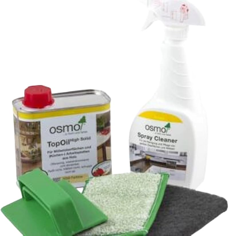 Osmo Top Oil Matt 3058 Surface Care Kit Wood Worktop Furniture 500ml