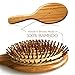 Natural Bamboo Detangling Hair Brush For All Hair Types,Hair Detangler, Improve Hair Growth, Prevent Hair Loss, Dandruff Scalp, Bamboo Bristles Pin Massage Scalp For Healthy Hair. Wet/Dry