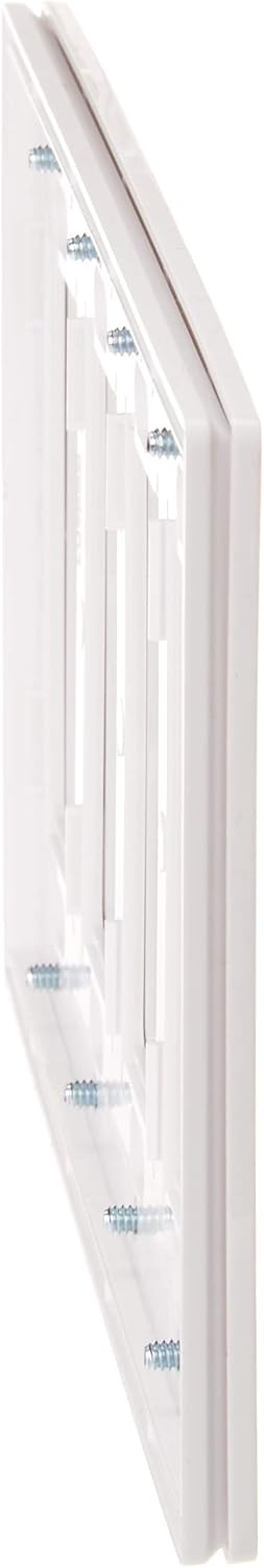 LUTRON CW-4-WH 4-Gang Claro Wall Plate, White - Switch Plates - 