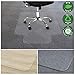 Office Marshal Chair Mat for Carpet with Lip | Eco-Friendly Series Chair Floor Protector | 100% Recycled (PET) Floor Mat for Office or Home Use | Multiple Sizes | Translucent - 30'' x 48''