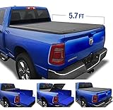 Tyger Auto (Soft Top T3 Tri-Fold Truck Tonneau Cover TG-BC3D1044 Works with 2019 1500 New Body Style | Without Ram Box | Fleetside 5.7' Bed