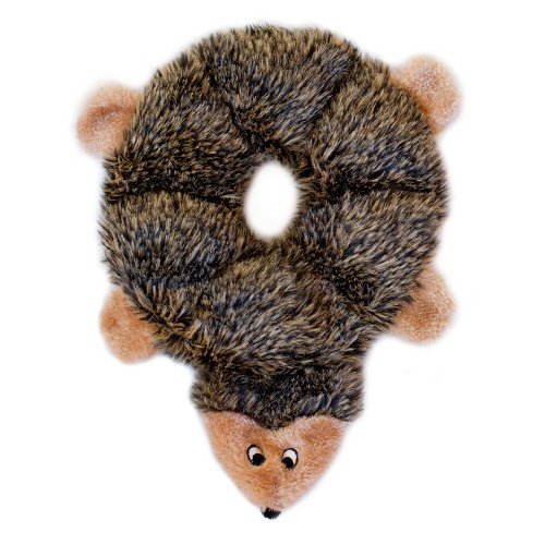 ZippyPaws Loopy 6Squeaker Plush Dog Toy, Hedgehog