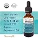 100% Pure Organic Peppermint Hemp Oil for Natural Joint Pain Relief, Better Sleep, Reduced Anxiety, Brain Health, Relaxed Muscles & Mind.