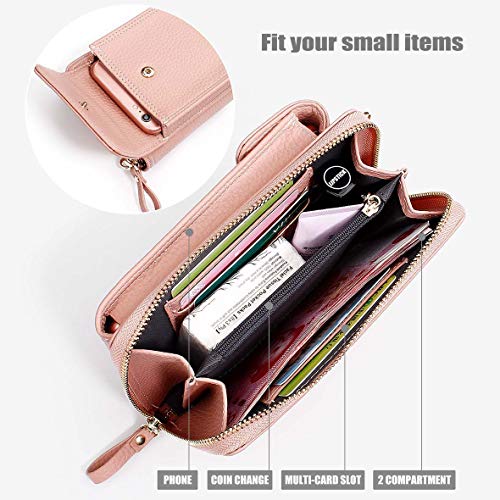 Lightweight Small Crossbody Bag Cell Phone Purse Wallet for Women Roomy Shoulder Bag