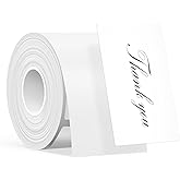 SUPVAN T50M Series Label Maker Tape, 1.57" × 3.15" (40mm × 80mm) 100 Labels/Roll Genuine Laminated Thermal Label Tape Refill, Waterproof Oilproof Highly Adhesive Auto Detect Labels, White