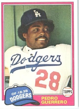 Resultado de imagen para pedro guerrero topps