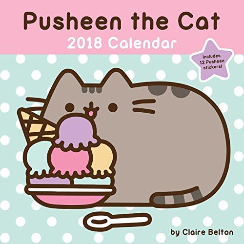 2018 Pusheen the Cat Wall Calendar