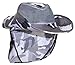 JFH GROUP Wide Brim Unisex Safari Outback Summer Mesh Hat with Neck Flap (FBN City Camo L)