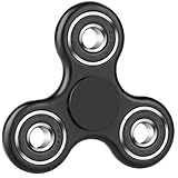DILTEC EDC Hand Spinner for Kids Adults ADHD Sensory Fidget Toys Spin 1-3 Mins Silent Smooth Pocket Durable Black