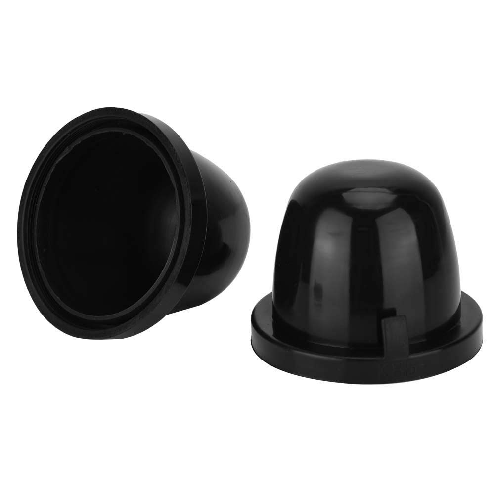KIMISS Headlight Seal Cover, 2Pcs 85mm Black Rubber Car LED Headlight Dust Cover Housing Seal Cap Waterproof