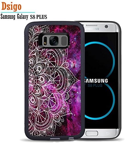 Galaxy S8 Plus Case, Samsung S8 Plus Black Case, Dsigo TPU Black Full Cover Protective Case for New Samsung Galaxy S8 Plus - Vintage purple nebula