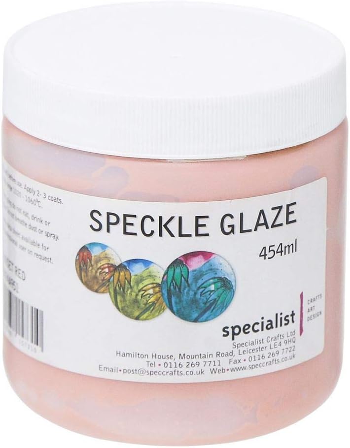 Specialist Crafts Speckle Effect Glaze - Sunset Red 473ml