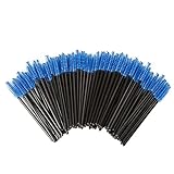 Shintop 100pcs Eyelash Mascara Brushes Disposable Eye Lash Wands Applicator (Blue)