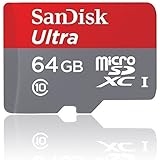 SanDisk Ultra 64 GB MicroSDXC UHS-I Memory Card with SD Adapter - Frustration Free Packaging