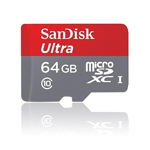 SanDisk Ultra Android microSDXC 64GB bis zu 80 MB/Sek, Class 10 Speicherkarte + SD-Adapter FFP