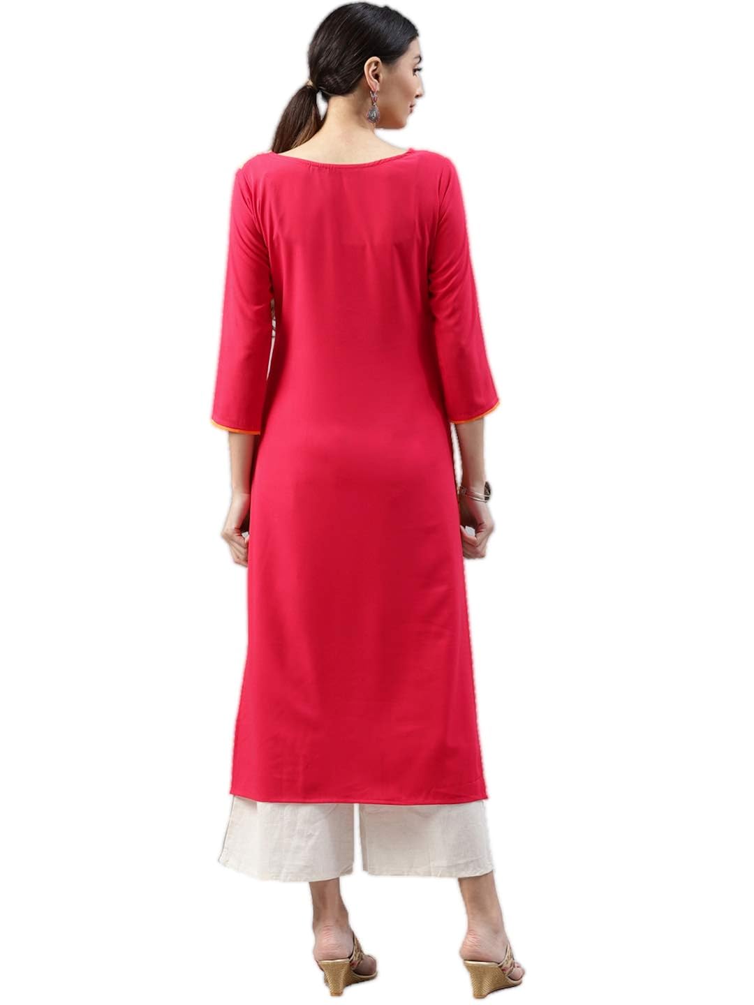 vaamsi crepe digital printed kurti(vpk1520_orange_free size)