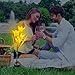 Sorbus LED Flower Light Lily Stakes, 2 Pack Solar Multi-Color Changing 8 LED Outdoor Garden Flowers,Lawn, Garden, Patio, Night Lighting, Path Walkway, Gravestones, Wedding, (2 Yellow Color Changing)