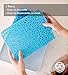 Baby Bottle Drying Rack, Large, Blue - Kids Dish and Accessories Dryer Stand and Drainer Mat