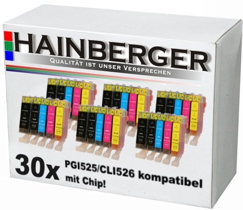 30 Druckerpatronen mit Chip für Canon Pixma ip4850 ip4950 MX885 MG5150 MG5250 MG6150 MG8150 MX885 ip 4850 MG 5150 5250 6150 8