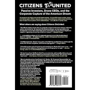 Citizens DisUnited: Passive Investors, Drone CEOs, and the Corporate Capture of the American Dream