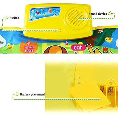 Qisc Musical Toy Floor Mat Keyboard for Kids Baby