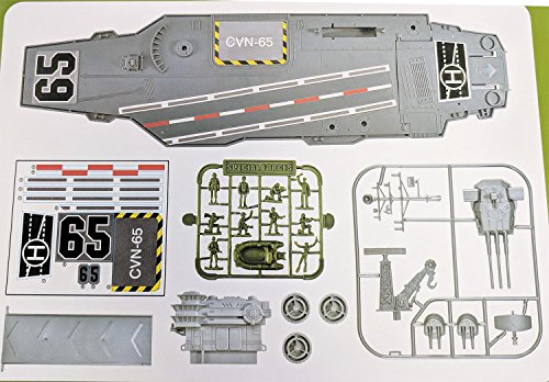 Toy Essentials Military Big Battle Base and Aircraft Carrier Combo Play Set with Accessories