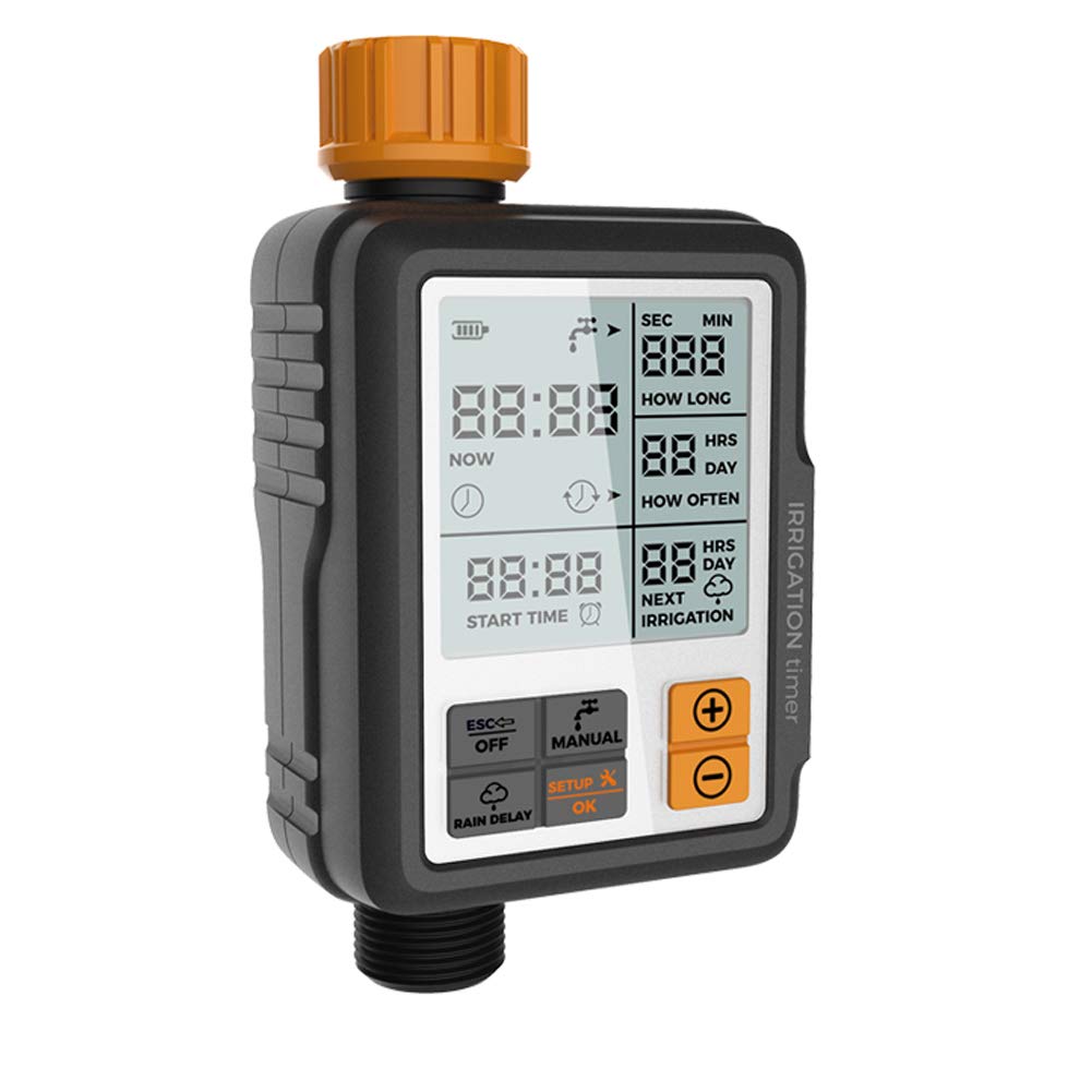 Watering Equipment Crosofmi Programmable Sprinkler Timer Digital Garden Lawn Hose Faucet Water Timer Irrigation System Controller Child Lock Mode Auto Manual Mode Rain Delay 3 Inches Large Screen Ip65 Waterproof Upgrade Hose Timers