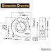 GDSTIME 2 Pack 50mm x 15mm 5015 12v 4500rpm DC Brushless Cooling Blower Fan