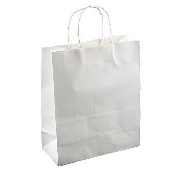 Amazon.com: maxleaf -10 pcs – Color Blanco Bolsas De Papel ...