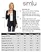 Simlu Womens Open Drape Cardigan Reg and Plus Size Cardigan Sweater Long Sleeves - USA ,Navy ,X-Large