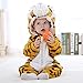 IDGIRL baby girls and boys' Flannel Cotton rompers Tiger-80CM Tiger 6-12 Months