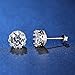 ANEWISH Jewelry Diamond Womens Zirconia 925 Sterling Silver Bride Stud Earrings for Lady Girl