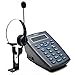 AGPTEK Hands-Free Call Center Desk Phone, Noise Cancelling Corded Monaural Headset Telephone, with Tone Dial Key Pad+Redial Function & Phone Book, for Telephone Counseling Services, Insurance, etc.