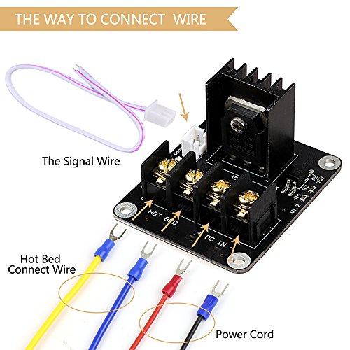 image for Heat Bed Power Module SIMPZIA Add-on Hot Bed Power Expansion Board MOS