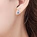 925 Sterling Silver Music Note Heart Stud Earrings for Women