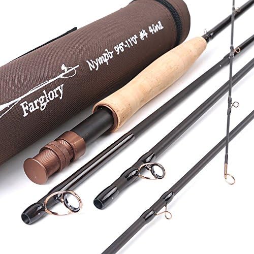M Maximumcatch Maxcatch Fargloryフライフィッシングロッド5wt 9 10 6 4 5 ピース 長さ調節可能 余分な拡張チェコニンフロッド付き