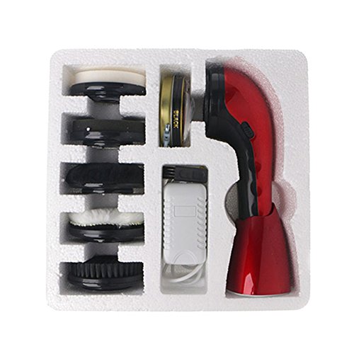 Fashionwu Portable Electric Shoe Brush Handheld Mini Shoe Polisher Silver