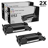 LD Compatible Toner Cartridge Replacement for Canon 052 2199C001 (Black, 2-Pack)