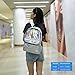 Zicac Girl's Sliver Holographic Laser Leather Backpack Travel Casual Daypack (Silver)